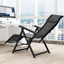 CDFCB Pieghevole Sun Lounger Garden Sedia Pieghevole Lounge Sedia Sole Sedia Sole Giardino Pranzo Break Office Siesta Sedia Regolabile Schienale Balcone Sedia da Spiaggia pieghevol