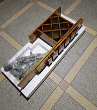 PZW Portabottiglie Semplice e Creativo, Portabottiglie Sospeso Portabottiglie, Portabottiglie Loft, Portabottiglie da Parete in Legno Massello Dimensioni: 115 * 65 * 25 cm