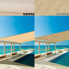 deepee Tenda a Vela Parasole 2×3m Rettangolare, Realizzato in Poliestere di Alta qualità, 95% UV Protezione e Impermeabile, per Giardino, Struttura Esterna e attività, Bianco Crema