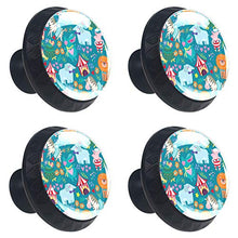 Set di 4 maniglie rotonde per armadio da cucina, credenza, cassettiera, cassettiera, con viti, per cucina, comò, armadietto, bagno, armadio