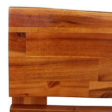 Letto con struttura in legno a piedini bassi con bordo vivo per letto singolo per ospiti