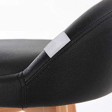bdb Set di 2 Sgabelli da Bar for La Casa ， Sgabello Alto da Cucina Moderno con Superficie della Sedia in Pelle Bovina ， Sedie da Bar Girevoli A 360 ° mobilia (Colore : Black-Chair Frame 2-80cm)