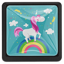 Unicorno arcobaleno 3 PCS Pomelli per Porta, Pomolo per Mobile, Pomelli per Mobili con Viti, Maniglia per Armadietto, Pomelli per Porta, Pomelli per Cassetti per Porta, Armadio, Cassetto e Credenza