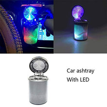 Congci Posacenere Portatile, posacenere Luminoso, posacenere per Auto con portacenere per Sigarette a LED, sfiato per Sigarette, Cenere di Fumo