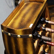 Botte di Vino in Legno Portabottiglie Portabottiglie in Legno Modellazione di Botte in Legno massello per casa di Famiglia Bancone Bar Hotel Ristorant