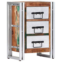 XHCP Cassettiera Credenza Comodino Cassettiera Armadietto in Legno massello di Abete 80x36x75 cm