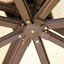 HLZY Gazebo da Giardino 12x12 FT Outdoor Gazebo for Cortili con scrivania, Backyard Canopy Deck Gazebo, Gazebo Ombra for Patio Outdoor Garden Eventi Tettoia da Esterno