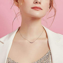 Baoxiaohed Collana in Argento Sterling, Collana Mom in Stile Moda Argento Sterling 925, Adatta per Festa della Mamma, Regali di Anniversario E Regali di Compleanno