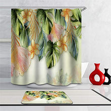 LIYAN Combinazione Bagno. Immagini Chiare E Colori Vivaci Rendono Il Tuo Bagno Pieno di Vita. Accessori da Bagno. Foglie di Palma. Fiore.
