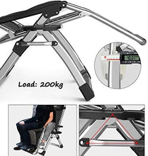 FACAZ Sedia da Giardino reclinabile Pieghevole per Esterni Lettino Prendisole con Cuscini Zero Gravity Patio Camping Sedia Portatile Regolabile Supporta Fino a 200 kg