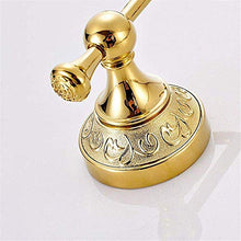 JKCKHA Northern Europe. cremagliera Mensole Mensole for Bagno Rack Appendiabiti a Parete Oro in Acciaio Inox Forata Singola Barra Bagno Asta