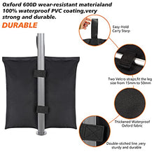 Pesi per gazebo industriali Pesi per gambe per ombrelloni, tende da terrazza, ombrelloni grandi, pesi neri per gambe per gazebo, pesi per gazebo, set di 4