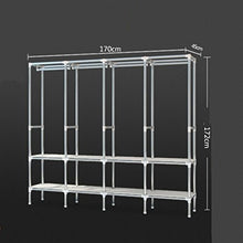 LyMei Armadio Pieghevole Portatile Armadio Pieghevole Grande Armadio Domestico Armadio Guardaroba Organizzatore, 170 * 45 * 172cm,A