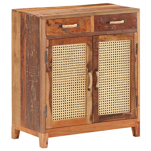 Credenza Cassettiera Vintage | Comò e Cassettiere | Cassettiere di Stoccaggio | Armadietto in Legno | Cassettiera in Legno | 65x35x75 cm in Legno Massello di Recupero