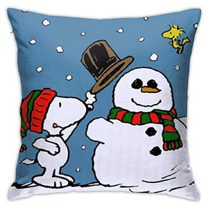 nxnx Snoopy Season - Set di federe per cuscino decorativo per divano e divano, 45 x 45 cm