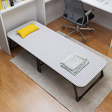 XJAXY Letto Pieghevole Semplice Portable Office Lounge Bed Home Guadagnare Siesta Piazze Culla, Portatile Pieghevole Ospite Letti con Ruote Facile Bagagli - Risparmio di Spazio