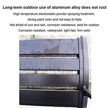 Panca da giardino per esterni sedia da patio per esterni, struttura interamente in alluminio, sedile casual resistente in alluminio pressofuso con braccioli e schienale, mobili da giardino per tutte