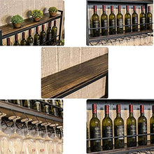 LHQ-HQ portabottiglie Retro Parete di Legno cremagliera di immagazzinaggio del Metallo for la cremagliera del Vino portabottiglie Wine