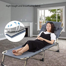 YQZ Salotto da Campeggio Pieghevole per Esterni, reclinabile per Patio Leggero Pieghevole Regolabile con Cuscino Rimovibile, per Giardino sulla Spiaggia all'aperto, 76 x 24,8 x 11,8 Pollici