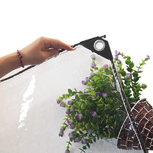 GJSN Outdoor Multiuso Incatramata-Incatramata Casa Chiaro Tarp Impermeabile con Occhielli - Pvc Trasparente Heavy Duty Resistente Allo Strappo per Piante Grasse/Finestra, 19-Mil,0.5Mm-1.6X3.1M