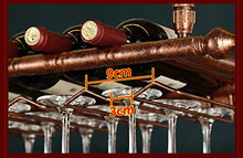 lanying Portabicchieri da soffitto per Vino Rosso Portabottiglie Vino, Porta Calice, Cucina Bar, cremagliera Decorazione soffitto, portaoggetti-Nero_120 * 30 cm