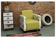 HongTeng Divani Sofà di Legno Solido del Singolo del sofà del sofà del Salone della Camera da Letto del sofà del Salotto di Legno Solido 52 × 71cm (Color : Green, Size : B)