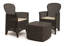 'Plastica Lounge "Tree Marrone in rattan, effetto auflagen von IPAE Progarden, made in Europe