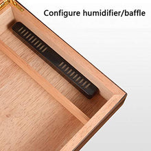 Scatola per Sigari Armadietto per Sigari Humidor per Sigari Scatola per Sigari Accessori per Sigari Legno di Cedro nella Configurazione del Processo di Verniciatura da Forno L'umidificatore può