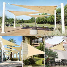 gracosy Tenda a Vela Triangolo Tenda Parasole HDPE Protezione Raggi UV Impermeabile Durevole Traspirante,per Patio、Esterno、 Giardino、 Balcone,3.6 x 3.6 x 3.6m