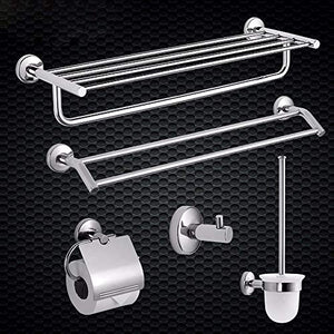 MBYW Portasciugamani Moderno Minimalista Portasciugamani Elegante per Il Bagno di Moda Ciondolo Hardware in Acciaio Inox a Cinque Pezzi, portasciugamani da Bagno, Porta Asciugamani Doppio