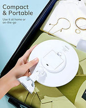 AEVO 10X Specchio Ingranditore per Trucco con 30 Luci LED, 3 modalità di Illuminazione, Riflesso in HD, Rotazione a 360 Gradi, Dimming Continuo e Doppia Alimentazione USB o Batteria.
