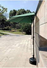 zvcv Ombrellone da Esterno per Esterno Proteggi Patio Esterno Ombrello Semicircolare da 9 ', Ombrellone da Parete con Manovella A 5 Stecche, Riparo per Il Sole (Colore: Kaki) (Colore: Verde Scuro)