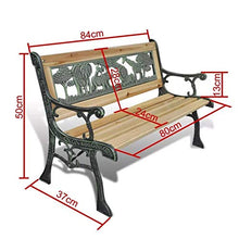 Tavoli e sedie da esterno Moderna bambini Garden Bench 80 centimetri di legno Lounge Panca for sedie in stile Mobili Gardern Balcone Cantiere Classic for Kid Outdoor Tempo libero e intrattenimento