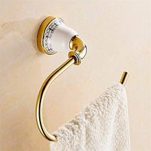PYROJEWEL Parete cremagliera Bagno cremagliera cremagliere Gancio Bagno Pendente Hardware Anello di Oro Tubo in Rame/Appeso/cremagliera (21 * 9 * 12 5cm) mensola da Bagno