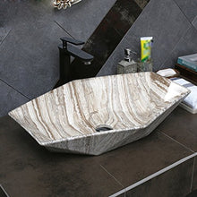 Bacino di vanità di Stile Europeo sopra Il Bacino del contatore sopra Il Bacino di Arte del Bacino del contatore Lavabo di Grandi Dimensioni (63x42x11cm) Lavabi