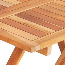 Goliraya Tavolo Pieghevole da Giardino Esterno in Legno Massello Teak,Tavolo da Giardino,Tavolo Pieghevole,Tavolino da Giardino Pieghevole in Legno,Tavolo Quadrato 60x60x65cm