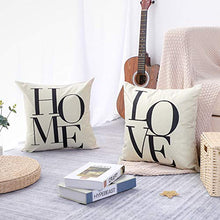 Artscope Set di 2, Federe per Cuscini Divano Poliestere Biancheria Gettare Decorativo Caso Federa Cuscino Divano Auto Home Decor 45 x 45 cm (Love Home)