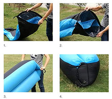 HongTeng Divani Letto Gonfiabile del sofà del Cuscino Divano Letto Pigro Creativo Moda Campeggio Spiaggia di Viaggio Portatile Aria pisolino Letto 185 × 70 cm (Color : Pink)