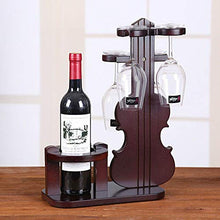 Stella Fella Portabottiglie in Legno Portabottiglie Porta Bicchiere da Vino A Testa in Giù Porta Bicchiere da Vino Appeso Portabottiglie Porta Bicchiere da Vino