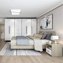 FEANG Camere da Comodino Moderno Comodino con cassetti e ripiano di stoccaggio Aperto, Comodino da Tavolo Laterale per la Camera da Letto Soggiorno