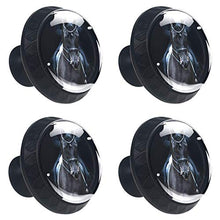 Cavallo in corsa nero 4 PCS Pomelli per Porta, Pomolo per Mobile, Pomelli per Mobili con Viti, Maniglia per Armadietto, Pomelli per Porta, Pomelli per Cassetti per Porta, Armadio, Cassetto e Credenza