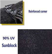 Rete parasole YXX Blocco UV Netto Nero al Netto del 90% Blocco Solare, Pannello Premium Superiore al Panno Ombra per Serra, Tetto, Piante, Prato del Patio (Size : 6mx6m)