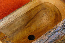 Kinaree Lavabo in legno di acacia – Lavabo in legno massiccio – 50 cm spazio per bagno o WC per gli ospiti