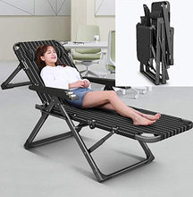 SHUAIIJUAN Sedia per il tempo libero domestico Sedie Sdraio da spiaggia reclinabili |Giardino sedia di svago | Patio Sdraio for la spiaggia di campeggio Patio Deck Chaise letto di con l'ammortizzatore