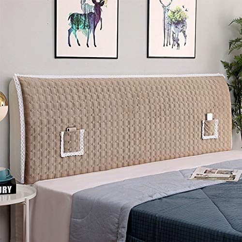 Fodera Per Testata Letto Copertura/Fodera per Testiera per Letto Copri Testata Letto 150/160/200 CM Matrimoniale/Singolo Premium Imbottita Elastica Copritestata Letto Protezione Anti-collision.