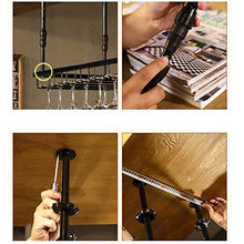JHGJBJ Bottiglia di Vino Cremagliera/Supporto di Vetro di Vino, for La Casa E La Cucina Bar Regolabile in Altezza 30-60 Cm, in Grado di Ospitare 24 Tazze (nero-90x35cm)