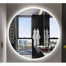 Specchio da Bagno Rotondo a LED Illuminato, appoggio con Touch a Parete, Luce Bianca Naturale 60 / 70cm