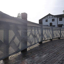WXQIANG Ombra Panno Grigio con Occhielli, Resistente allo Strappo Balcone Shading Netto for Le Piante da Giardino, 100/200/300/400 Centimetri Largo Protezione Solare, Isolamento Termico