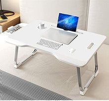 Xicaimen Tavolo per Notebook Tavolo Pieghevole per Laptop Vassoio da Letto Supporto Multifunzione per Notebook Supporto da Lettura per Divano