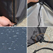 PROUH Copritavolo da Giardino 300x250x90 cm, Telo Copertura per Giardino, Copertura per Mobili Impermeabile, 420D Oxford, Rettangolare, Antipolvere, Anti-UV,Black,300×250×90cm